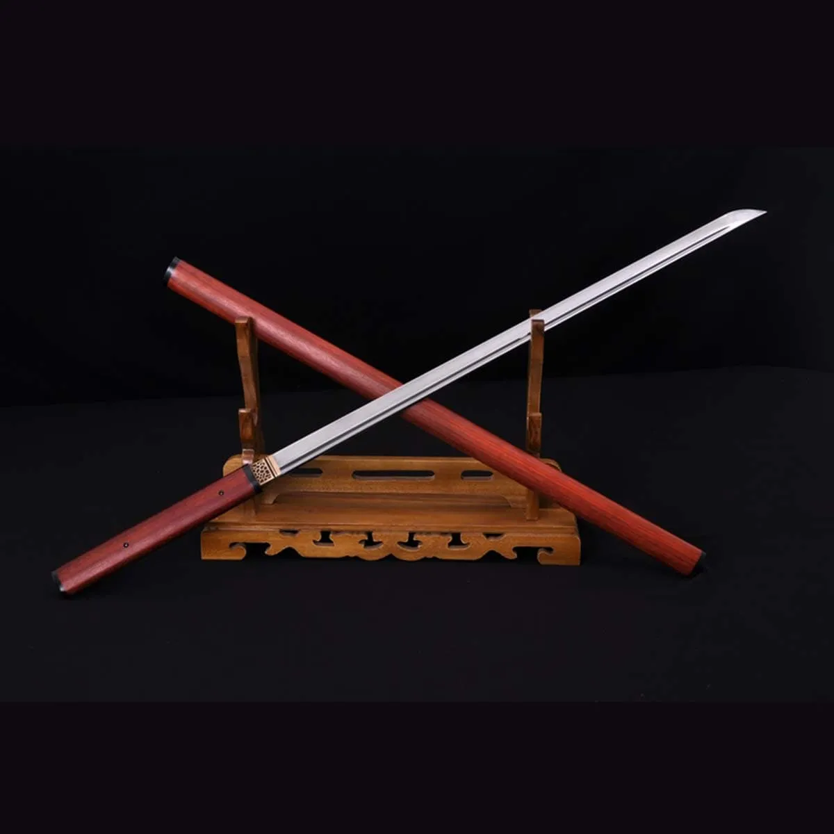 Artisan-Crafted ZATOICHI Japanese Ninjato Sword - Damascus Folded