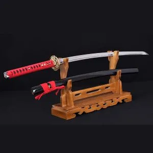 Hand-Forged Japanese Dragon Katana Sword with Damascus Steel Full Tang Blade