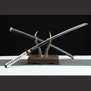 33 Tomioka Sword Cosplay Real Katana Demon Slayer Handmade Samurai Sword with 1045 Carbon Steel Blade