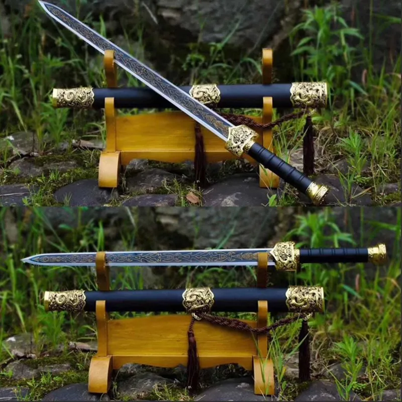 Chinese Sword Jian 1095 High Carbon Steel Handmade Sharpened Frost Blade Full Tang 2 absword abswordcn711 001