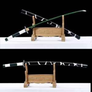 Handcrafted Sanemi Shinazugawa's Demon Slayer Katana Sword - T10 Steel Full Tang Blade