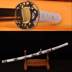 Hand Forged Damascus Steel Full Tang Japanese Samurai Katana Folded 13 Times