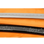 Damascus folded steel katana blade with genuine hamon clay tempered finish