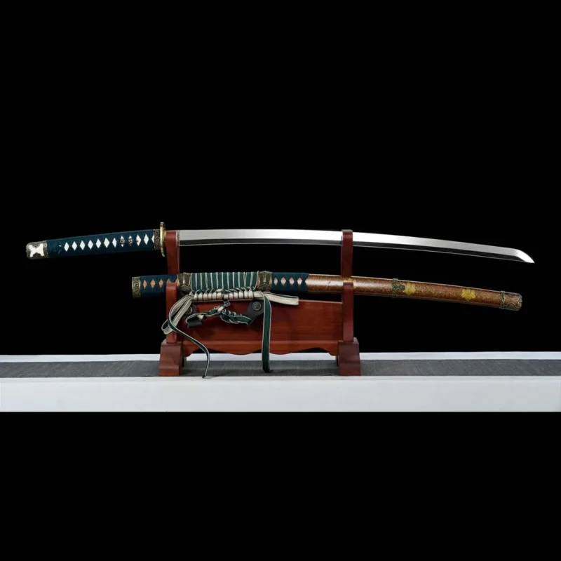 Hand-forged 9260 Spring Steel Tachi Samurai Sword - Full Tang Design