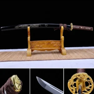 9 1060 high carbon steel katana sword with full tang construction