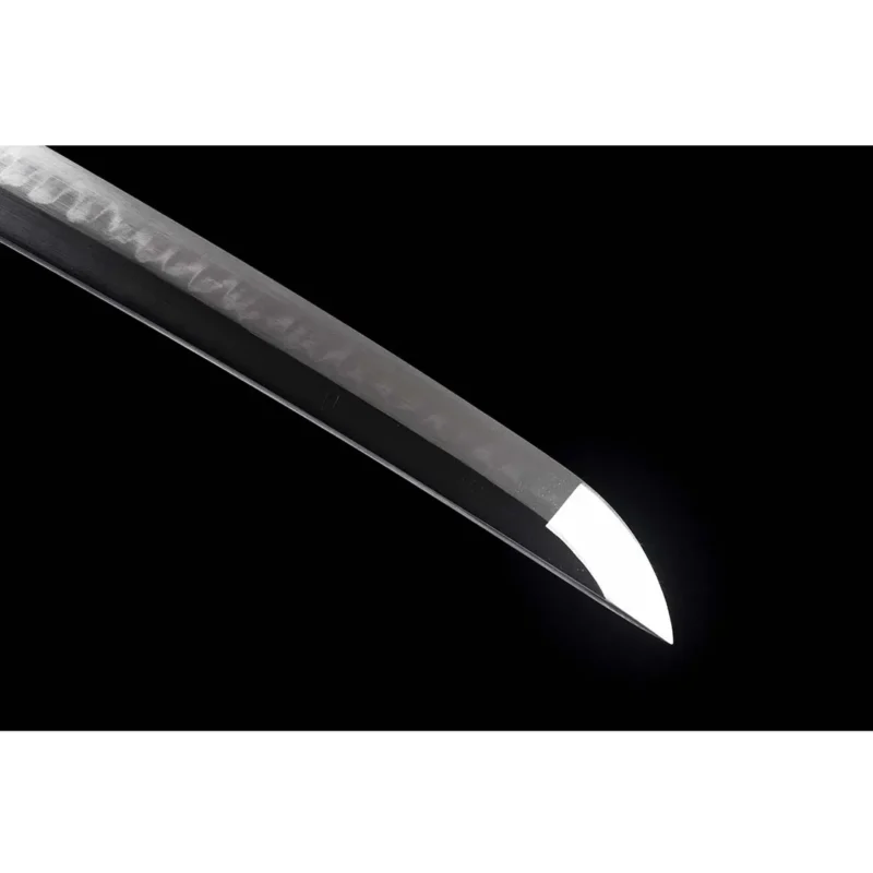 T10 katana sharp kissaki tip hand polished mirror finish 60HRC edge