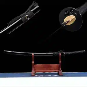 13 Tool Steel Katana Mirror Polish Black Warrior Full Tang
