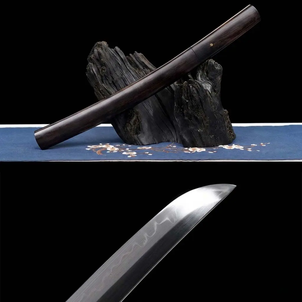 T10 STEEL CLAY-TEMPERED HAND-FORGED JAPANESE TANTO SWORD